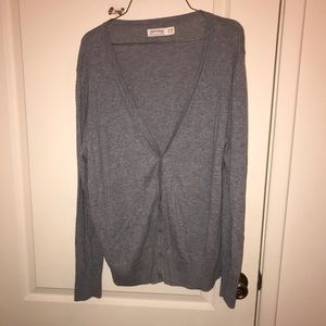👚2 for $10 Gray Cardigan Plus Size XXL 20